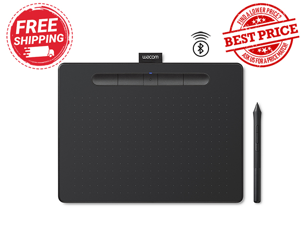 Wacom Intuos Medium Bluetooth Black CTL6100WL/K Graphics Drawing Tablet