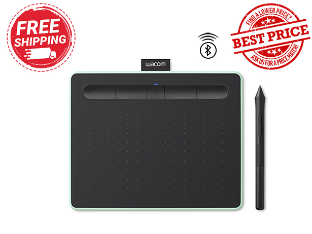Wacom Intuos Small Bluetooth Pitaschio CTL4100WL/E Graphics Drawing Tablet