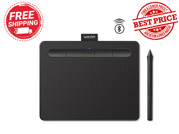 Wacom Intuos Small Bluetooth Black CTL4100WL/K Graphics Drawing Tablet